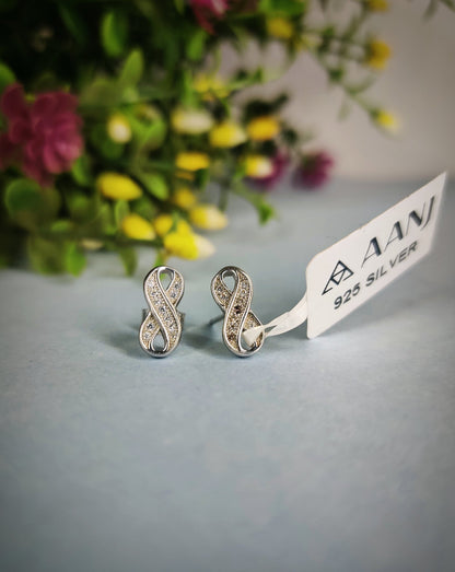 Infinity..silver. with diamond Sterling Silver 925