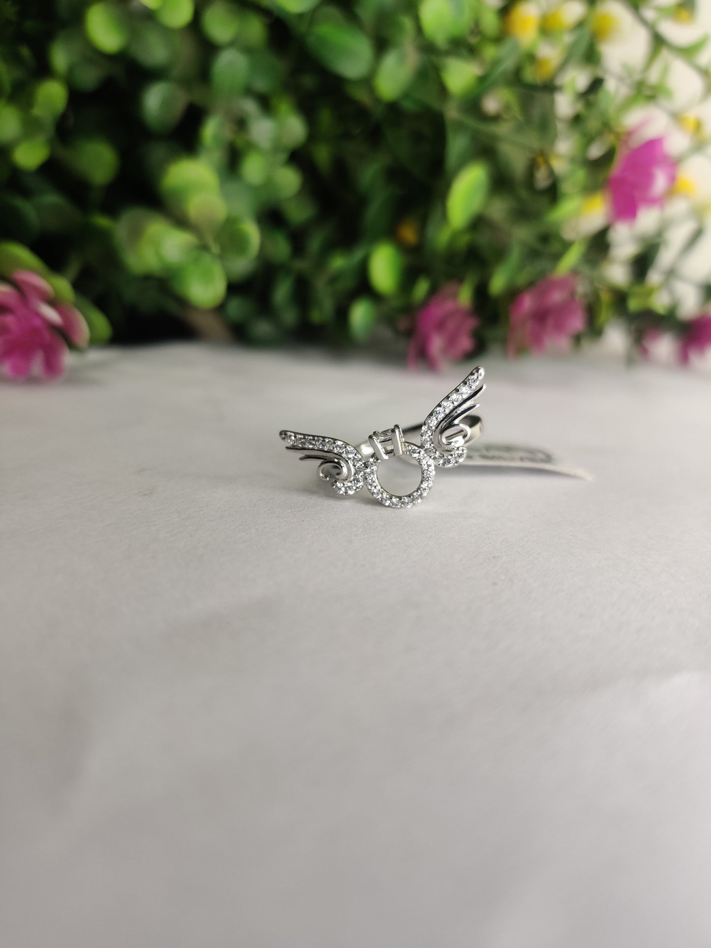 Angel wings .. with  diamond Sterling Silver 925