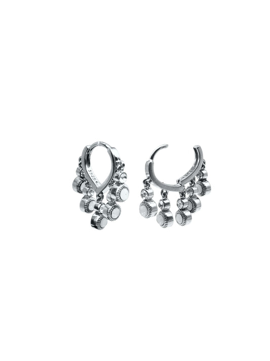 white Opal Chandelier Sterling Silver 925-Earring